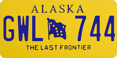 AK license plate GWL744