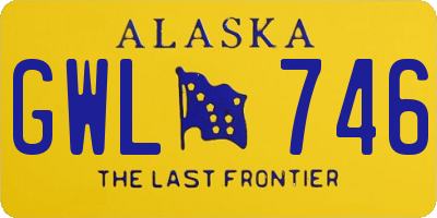 AK license plate GWL746
