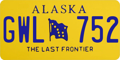 AK license plate GWL752