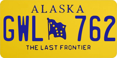 AK license plate GWL762