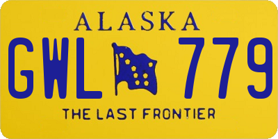 AK license plate GWL779