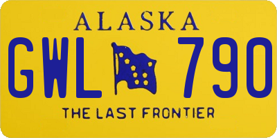 AK license plate GWL790