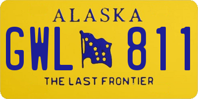 AK license plate GWL811