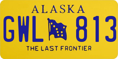 AK license plate GWL813