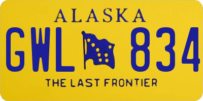AK license plate GWL834