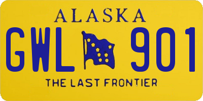 AK license plate GWL901