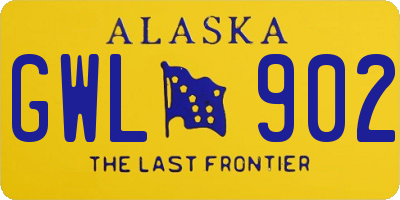 AK license plate GWL902