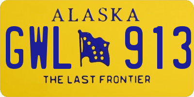 AK license plate GWL913