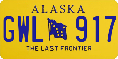 AK license plate GWL917