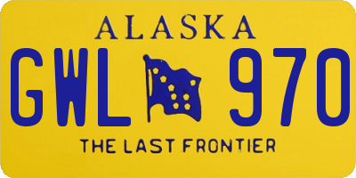 AK license plate GWL970