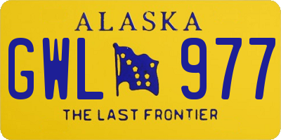 AK license plate GWL977