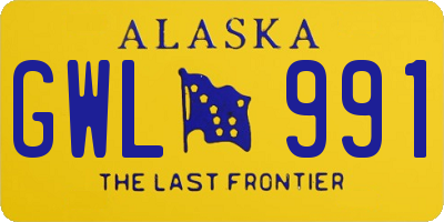 AK license plate GWL991