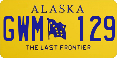 AK license plate GWM129