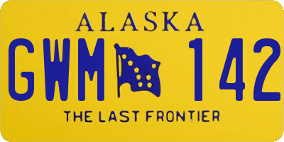 AK license plate GWM142