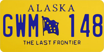AK license plate GWM148