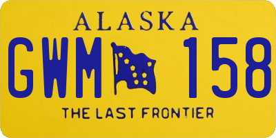 AK license plate GWM158