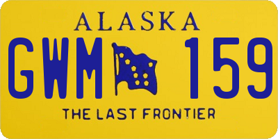 AK license plate GWM159