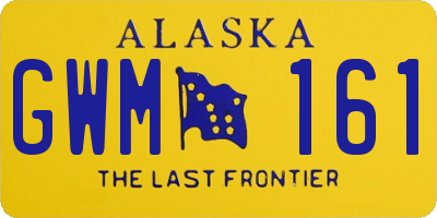 AK license plate GWM161