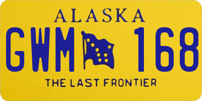 AK license plate GWM168