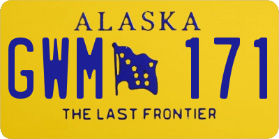 AK license plate GWM171