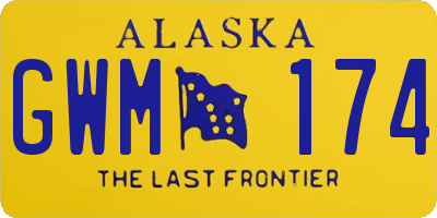 AK license plate GWM174