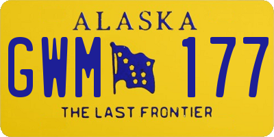 AK license plate GWM177