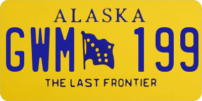 AK license plate GWM199