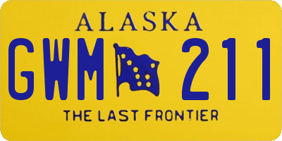 AK license plate GWM211