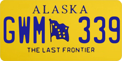 AK license plate GWM339