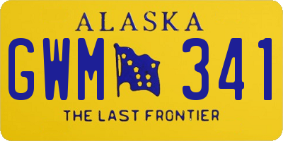 AK license plate GWM341