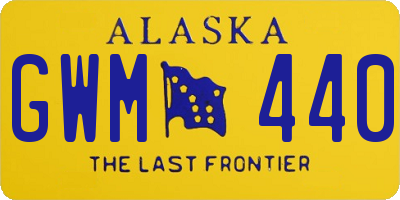 AK license plate GWM440