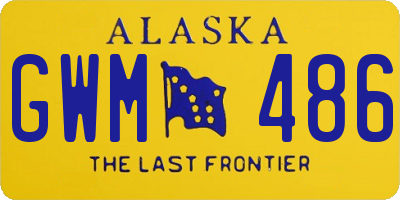 AK license plate GWM486