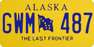 AK license plate GWM487
