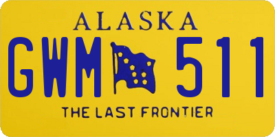 AK license plate GWM511