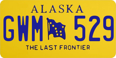 AK license plate GWM529