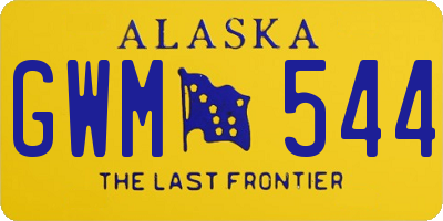 AK license plate GWM544