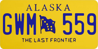 AK license plate GWM559