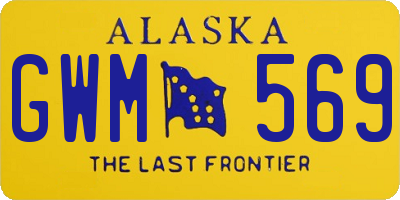 AK license plate GWM569