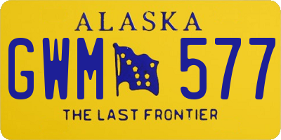 AK license plate GWM577