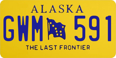 AK license plate GWM591