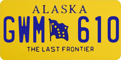 AK license plate GWM610