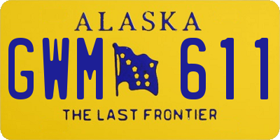 AK license plate GWM611