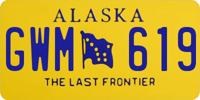 AK license plate GWM619