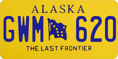 AK license plate GWM620