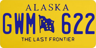 AK license plate GWM622