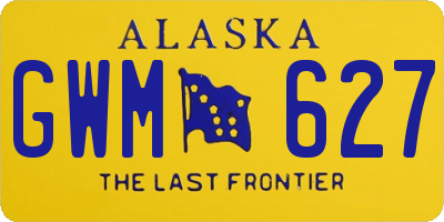 AK license plate GWM627