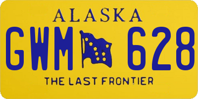 AK license plate GWM628