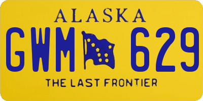 AK license plate GWM629