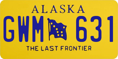 AK license plate GWM631