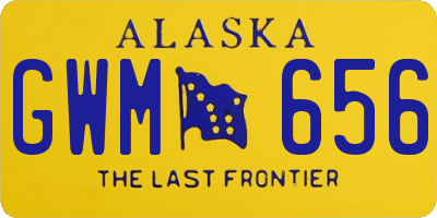 AK license plate GWM656